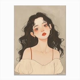 Asian Girl Canvas Print