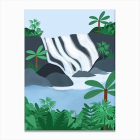 Tropical Waterfall Of Dreams Canvas Print