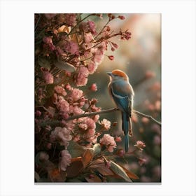 Bird In Bloom 1 Canvas Print