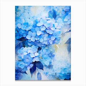 Blue Hydrangeas 12 Canvas Print
