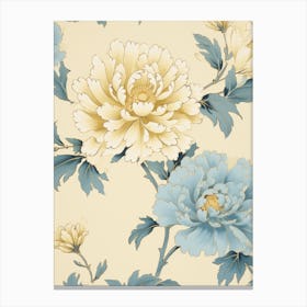 Peony Wallpaper Canvas Print