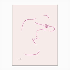 Nude Series Pink 01 Canvas Print