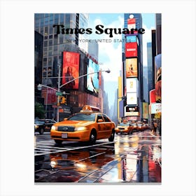 Times Square New York Manhattan Travel Art Canvas Print