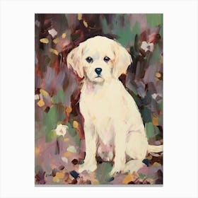 A Shih Tzu Dog Painting, Impressionist 3 Canvas Print