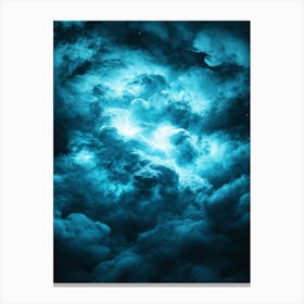 Blue Clouds In The Sky Canvas Print