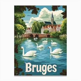 Aihrgdesign A Mid Century Modern Travel Poster For Bruges Sho Bb1c8145 7dc7 4c53 8c30 E7b3fd8e5991 0 Canvas Print