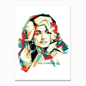 Dolly Parton Wpap 1 Canvas Print