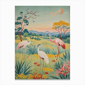 Cranes Canvas Print