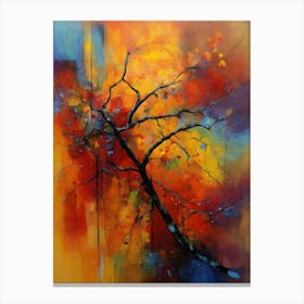 Abstract Tree Painting Canvas Print