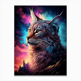 Kbgtron A Lynx Colorful Lights In The Style Of Fantastical Crea Ad659419 4227 43e2 Ab72 B17f69439774 Canvas Print