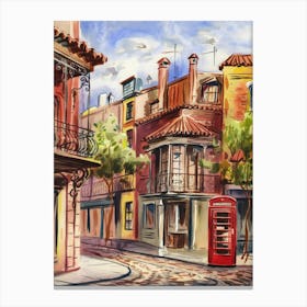 Street Scenery In New Orleans Canvas Print