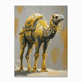 Camel Precisionist Illustration 3 Canvas Print