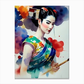 Geisha 105 Canvas Print