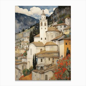 Village In Italy Canvas Print