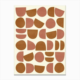 Mid Century Modern Abstract Pattern Canvas Print