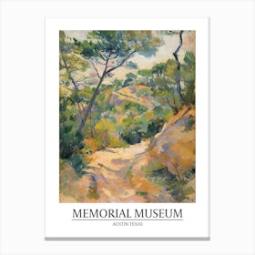 Memorial Museum Austin Texas Oil Painting 3 Poster Canvas Print