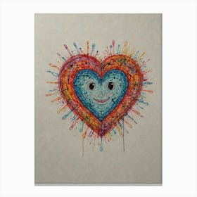 Heart Of Love 50 Canvas Print