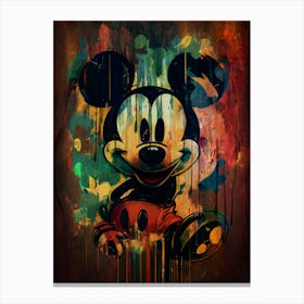 Mickey watercolor Canvas Print