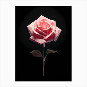 Origami Rose Canvas Print