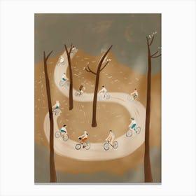 Bicycles In The Woods Canvas Print