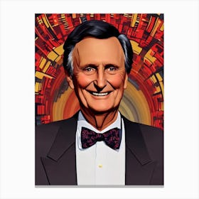 Alan Alda Illustration Movies Canvas Print