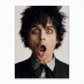 Billie Joe Armstrong In Style Dots Canvas Print