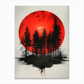 Red Sun Canvas Print Canvas Print