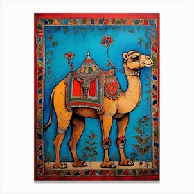 Default Traditional Madhubani Style Painting Of A Camel On A T 0 Canvas Print