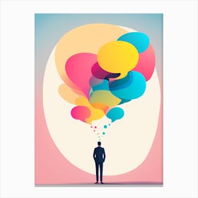 Speech Bubbles VECTOR ART Canvas Print