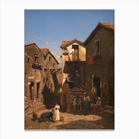 Village In Italy Canvas Print