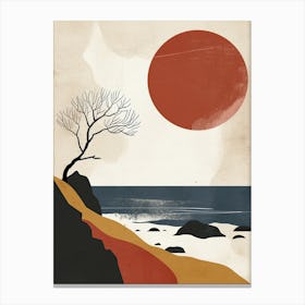 Lone Tree, Scandinavian Simplicity Canvas Print