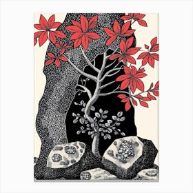 Tree In A Cave Canvas Print