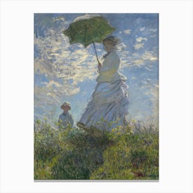 Claude Monet - Woman With Umbrella 1 Canvas Print