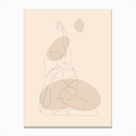 Yoga Pose Canvas Print