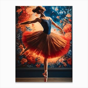 On Pointe Ballerina Canvas Print