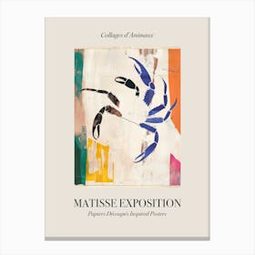 Crab 3 Matisse Inspired Exposition Animals Poster Canvas Print
