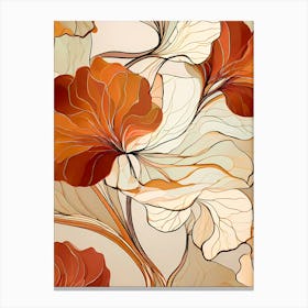 Abstract Floral Pattern 1 Canvas Print