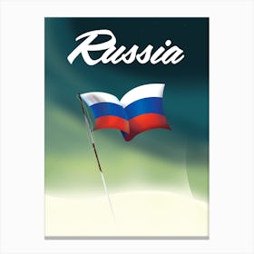 Russian Flag Canvas Print