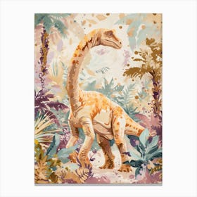 Dinosaur In The Foliage 1 Canvas Print