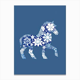 Snowflake Horse Canvas Print