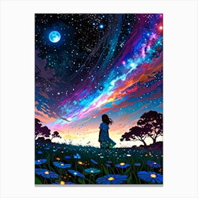 Starry Night Sky 17 Canvas Print