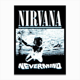 Nevermind Nirvana band music Canvas Print