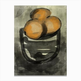 Oranges Art Canvas Print