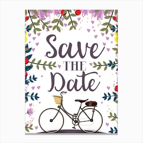 Save The Date Canvas Print