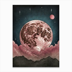 Pink Moon Canvas Print