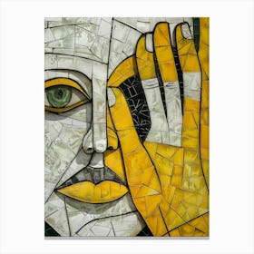 Mosaic Face Canvas Print