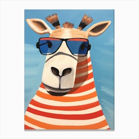 Little Camel 1 Wearing Sunglasses Canvas Print