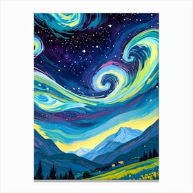 Starry Night 72 Canvas Print