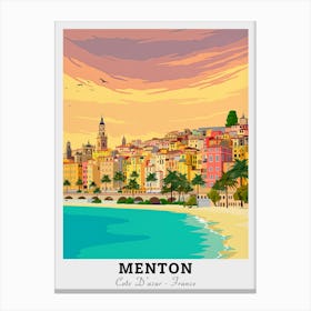 Menton, France Travel Canvas Print