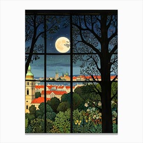 William Morris Prague From The Window Canvas Print